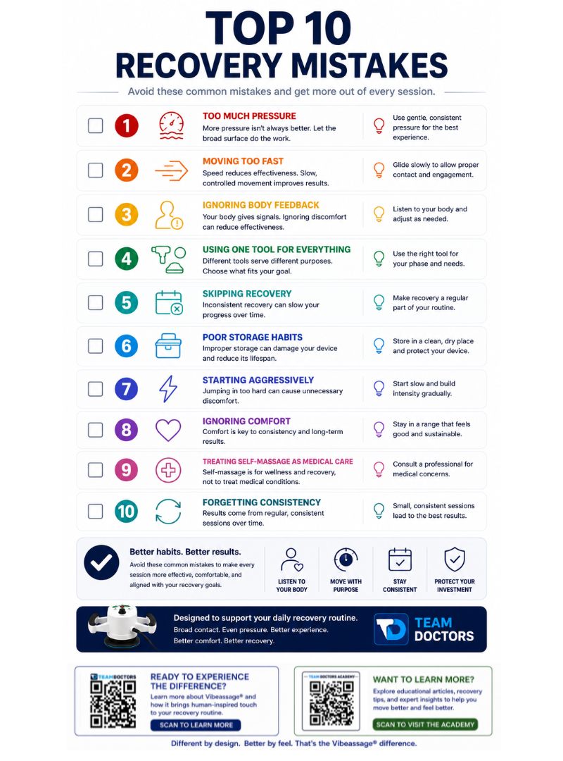 Top 10 Recovery Mistakes visual